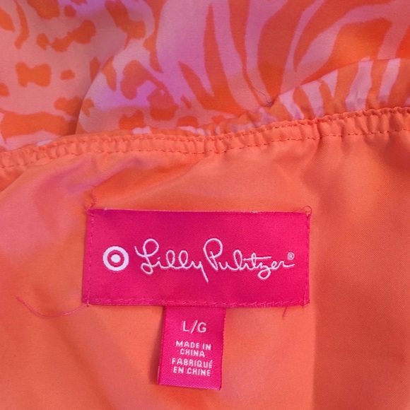Lilly Pulitzer for Target Orange Flounce Dress - L - Picture 6 of 7